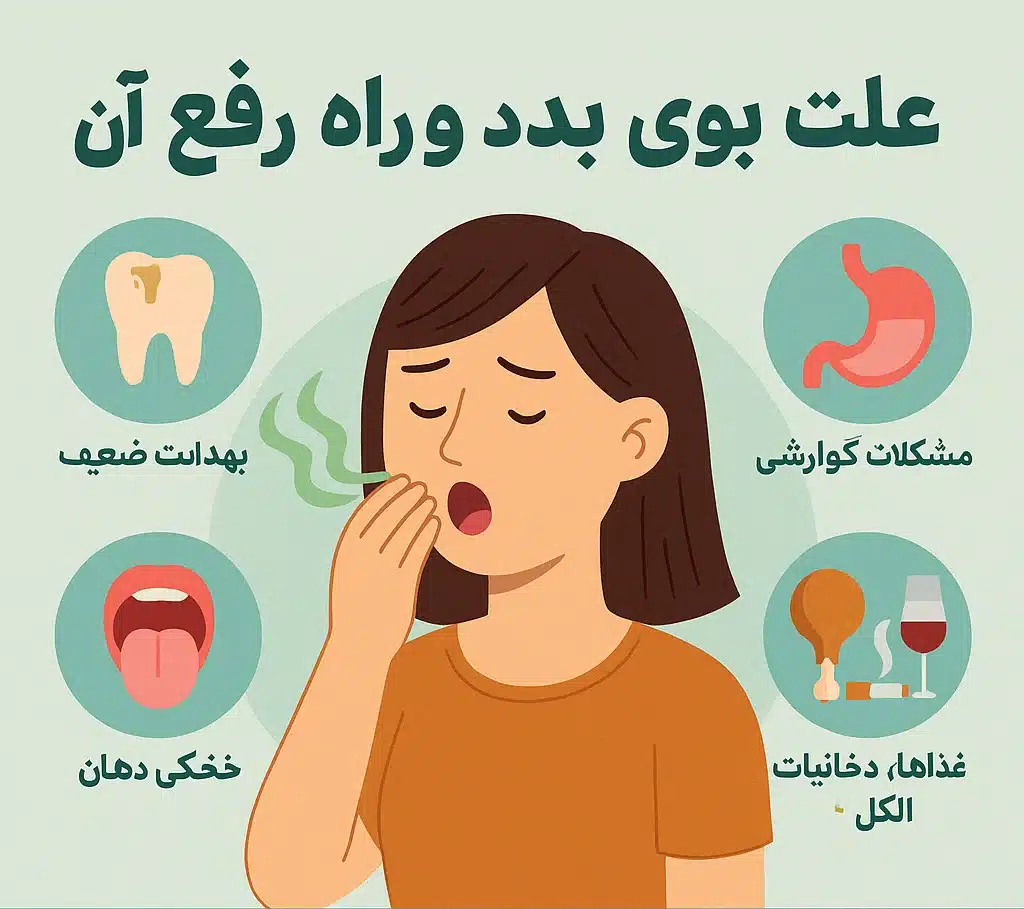 علت بوی بد دهان
